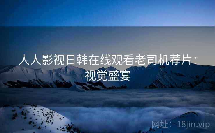 人人影视日韩在线观看老司机荐片：视觉盛宴
